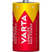 2 VARTA Batterien LONGLIFE Max Power Baby C 1,5 V