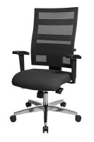 Topstar Bürostuhl X-Pander, 959T T200 Stoff schwarz, Gestell alu