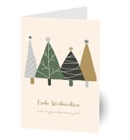 LUMA Weihnachtskarte Bäume DIN B6