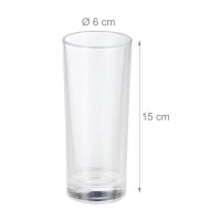 relaxdays Trinkgläser Longdrink 300,0 ml, 12 St.