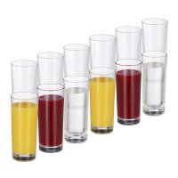 relaxdays Trinkgläser Longdrink 300,0 ml, 12 St.