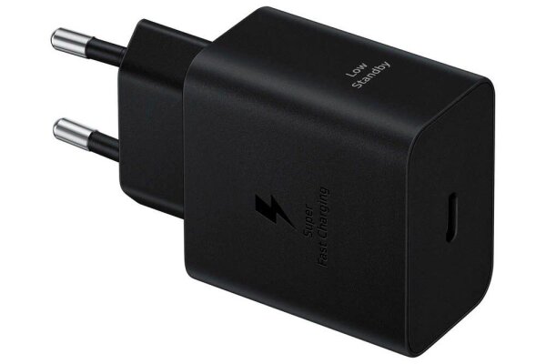 SAMSUNG Ladekabel mit Adapter schwarz, Kabellänge: 1,8 m, 45 Watt