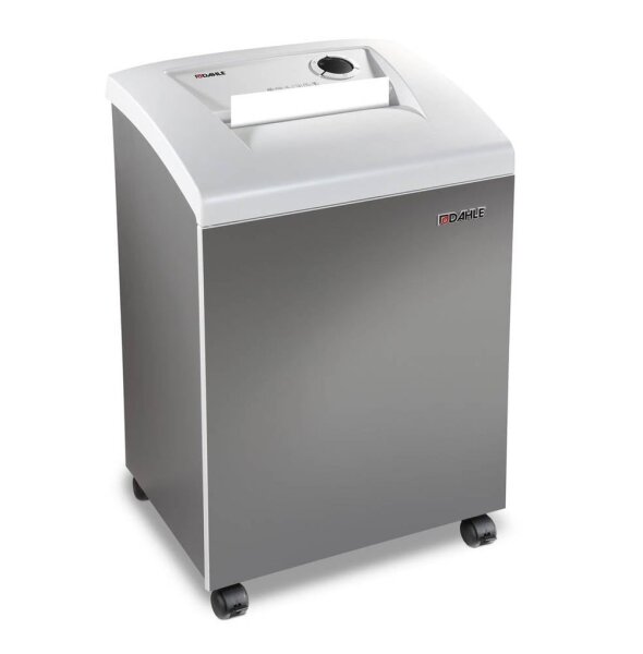 DAHLE 406 Aktenvernichter mit Partikelschnitt P-4, 4 x 40 mm, bis 17 Blatt, grau