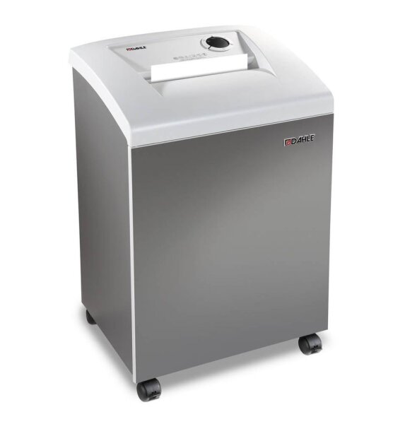 DAHLE 106air Aktenvernichter mit Streifenschnitt P-2, 5,8 mm, bis 22 Blatt, grau