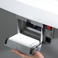 DAHLE 106air Aktenvernichter mit Streifenschnitt P-2, 5,8 mm, bis 22 Blatt, grau