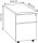 Kerkmann Rollcontainer lichtgrau 2 Auszüge 42,0 x 80,0 x 54,0 cm