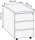 Kerkmann Rollcontainer lichtgrau 3 Auszüge 42,0 x 80,0 x 54,0 cm