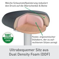 LEITZ Sitz- & Stehhocker Ergo Active 65450085 grau, 1 St.