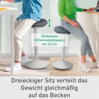 LEITZ Sitz- & Stehhocker Ergo Active 65450085 grau, 1 St.