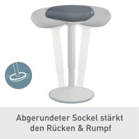 LEITZ Sitz- & Stehhocker Ergo Active 65450085 grau, 1 St.