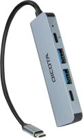 DICOTA USB-Hub D32060 5-fach silber