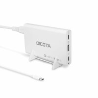 DICOTA D32056 Ladekabel mit Adapter weiß, 65 Watt