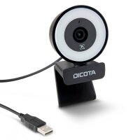 DICOTA Ringlicht Webcam schwarz