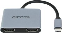 DICOTA USB-Hub D32063 4-fach silber