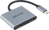 DICOTA USB-Hub D32063 4-fach silber