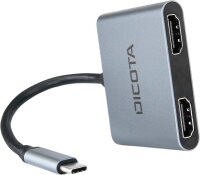 DICOTA USB-Hub D32063 4-fach silber