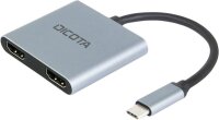DICOTA USB-Hub D32063 4-fach silber
