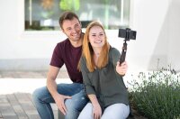hama Solid Ministativ für Smartphones schwarz max. Arbeitshöhe 19,0 cm