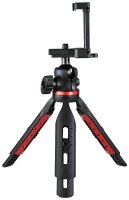 hama Solid Ministativ für Smartphones schwarz max. Arbeitshöhe 19,0 cm