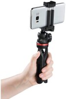hama Solid Ministativ für Smartphones schwarz max. Arbeitshöhe 19,0 cm