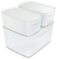 LEITZ MyBox Aufbewahrungsbox 18,0 l perlweiß/grau...