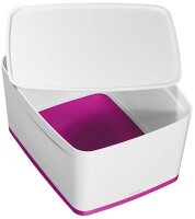 LEITZ MyBox Aufbewahrungsbox 18,0 l perlweiß/pink 38,5 x 31,8 x 19,8 cm, 1 St.