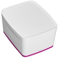 LEITZ MyBox Aufbewahrungsbox 18,0 l perlweiß/pink 38,5 x 31,8 x 19,8 cm, 1 St.