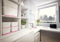 LEITZ MyBox Aufbewahrungsbox 18,0 l perlweiß/pink 38,5 x 31,8 x 19,8 cm, 1 St.