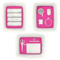 LEITZ MyBox Aufbewahrungsbox 18,0 l perlweiß/pink 38,5 x 31,8 x 19,8 cm, 1 St.