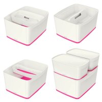 LEITZ MyBox Aufbewahrungsbox 18,0 l perlweiß/pink 38,5 x 31,8 x 19,8 cm, 1 St.