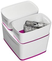 LEITZ MyBox Aufbewahrungsbox 18,0 l perlweiß/pink 38,5 x 31,8 x 19,8 cm, 1 St.