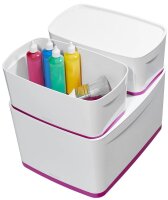 LEITZ MyBox Aufbewahrungsbox 18,0 l perlweiß/pink 38,5 x 31,8 x 19,8 cm, 1 St.