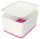 LEITZ MyBox Aufbewahrungsbox 18,0 l perlweiß/pink 38,5 x 31,8 x 19,8 cm, 1 St.