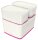 LEITZ MyBox Aufbewahrungsbox 18,0 l perlweiß/pink 38,5 x 31,8 x 19,8 cm, 1 St.