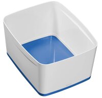 LEITZ MyBox Aufbewahrungsbox 18,0 l perlweiß/blau 38,5 x 31,8 x 19,8 cm, 1 St.