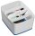 LEITZ MyBox Aufbewahrungsbox 18,0 l perlweiß/blau 38,5 x 31,8 x 19,8 cm, 1 St.