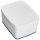 LEITZ MyBox Aufbewahrungsbox 18,0 l perlweiß/blau 38,5 x 31,8 x 19,8 cm, 1 St.
