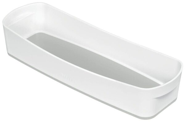 LEITZ MyBox Aufbewahrungsbox 0,6 l perlweiß/grau 30,7 x 10,5 x 5,5 cm, 1 St.