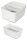 LEITZ MyBox Aufbewahrungsbox 0,6 l perlweiß/grau 30,7 x 10,5 x 5,5 cm, 1 St.
