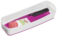 LEITZ MyBox Aufbewahrungsbox 0,6 l perlweiß/pink 30,7 x 10,5 x 5,5 cm