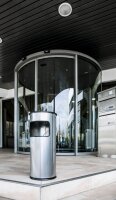 DURABLE Standaschenbecher silbermetallic, 1 St.