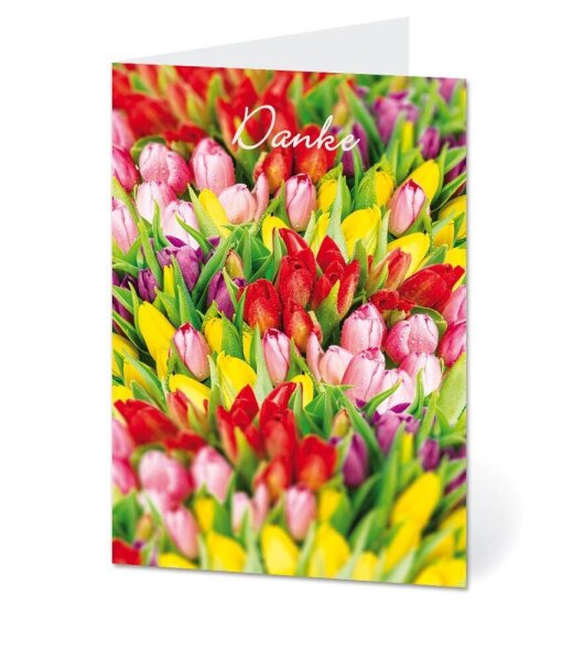 LUMA Dankeskarte Tulpen DIN B6