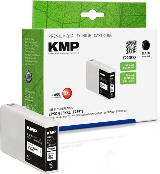KMP E220BXX schwarz Druckerpatrone kompatibel zu EPSON T7891XXL