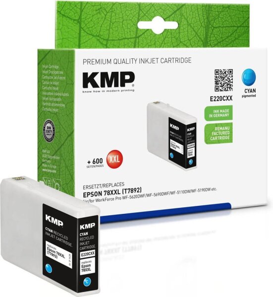 KMP E220CXX cyan Druckerpatrone kompatibel zu EPSON T7892XXL