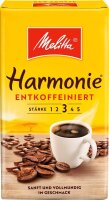 Melitta Harmonie ENTKOFFEINIERT Kaffee, gemahlen, mild,...