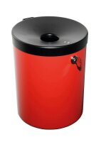 TKG Rondo Maxi Wandaschenbecher rot abschließbar, 1...
