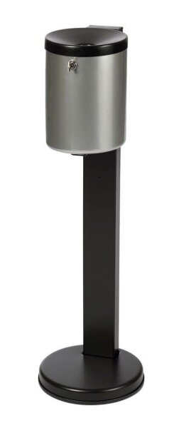 TKG Rondo Maxi Standaschenbecher silber abschließbar, 1 St.