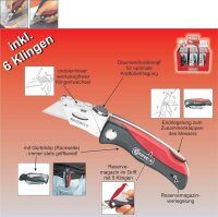 CONNEX Cuttermesser Profi rot, 1 St.