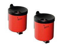 TKG Rondo junior Wandaschenbecher rot, 2 St.