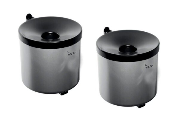 TKG Rondo senior Wandaschenbecher silber, 2 St.